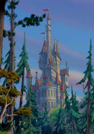 beauty and the beast castle