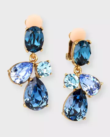 Oscar de la Renta Crystal Candy Drop Earrings | Neiman Marcus