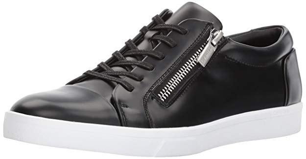 Calvin Klein Men's Ibrahim Fashion Sneaker, Black Box Leather, 10.5 M US: Amazon.ca: Shoes & Handbags