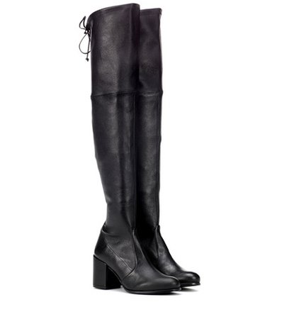 Tieland leather over-the-knee boots