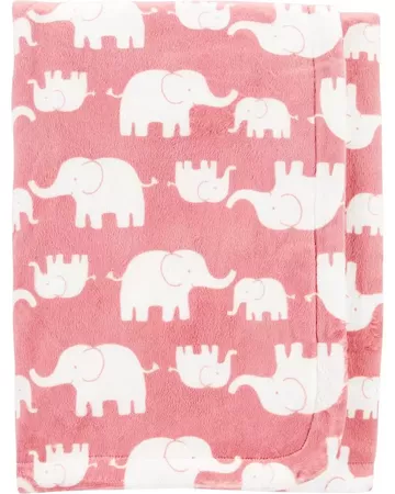 Elephant Fuzzy Plush Blanket | carters.com