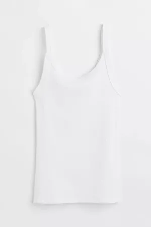 Cotton Tank Top - White - Ladies | H&M US