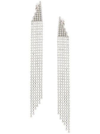 Saint Laurent Crystal Cascade Earrings | Farfetch.com