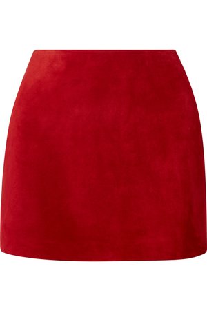 SAINT LAURENT | Suede mini skirt | NET-A-PORTER.COM