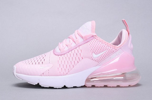 Womens Winter Nike Air Max 270 Flyknit Sneaker Cherry pink white AH6789-601 - NikeDropShipping.com