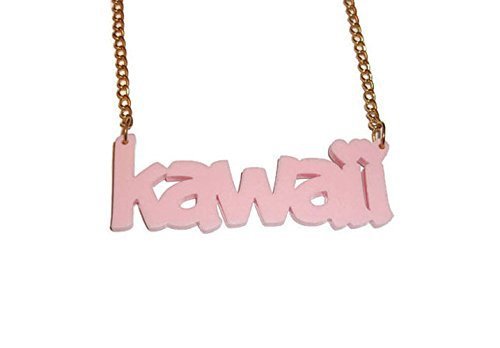 kawaii necklace peach - Google Search