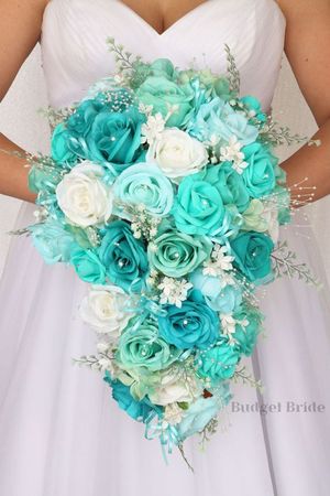 Turquoise Rose Bouquet