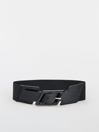 Belt with diamond buckle - Women - Massimo Dutti