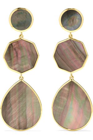 Ippolita | Polished Rock Candy 18-karat gold shell earrings | NET-A-PORTER.COM