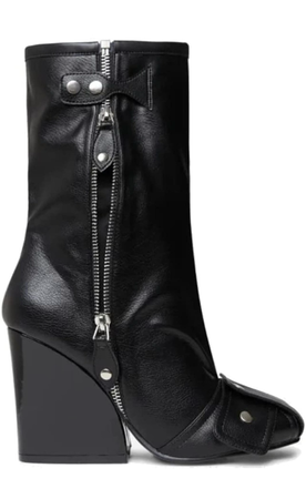 leather heel boot