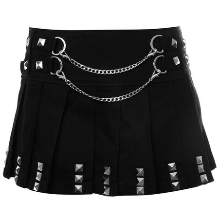 Jawbreaker Chain Stud Mini Skirt