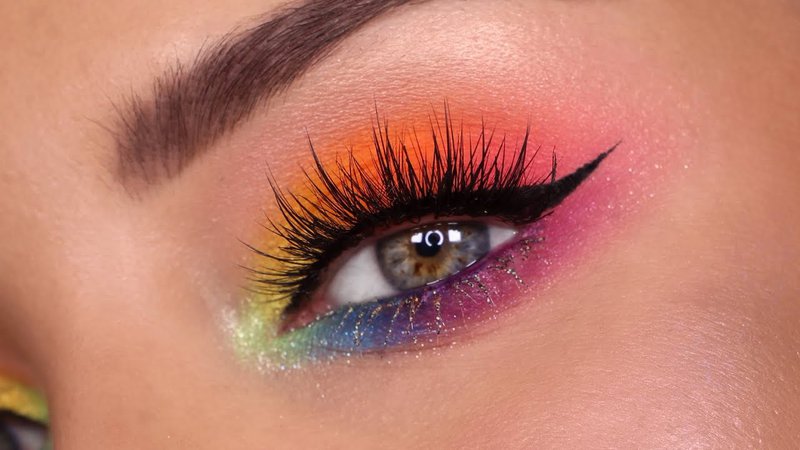 rainbow makeup - Google Search