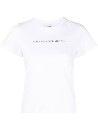 Victoria Victoria Beckham slogan-print Cotton T-shirt - Farfetch