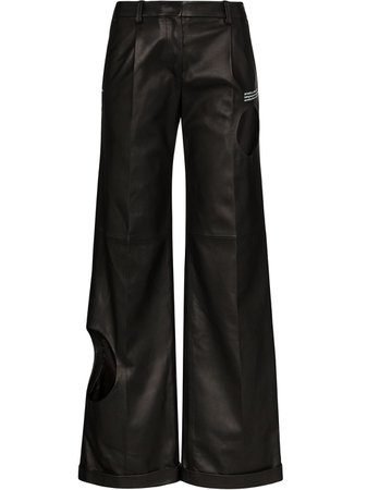 Off-White Hole Detail Trousers - Farfetch