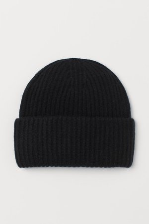 Кашемировая шапка - Черный - Женщины | H&M RU