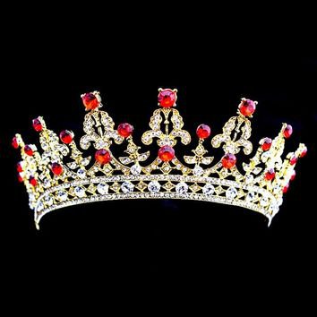 Ruby Red & Gold Crown