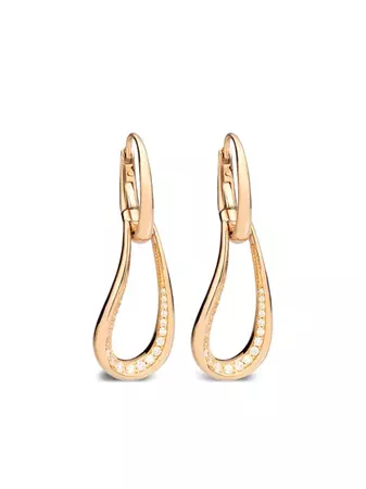 Pomellato 18kt Rose Gold Fantina Diamond Earrings - Farfetch