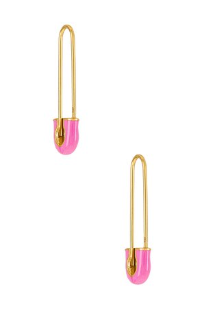 BaubleBar Tapa 18k Gold Vermeil Earrings in Pink | REVOLVE