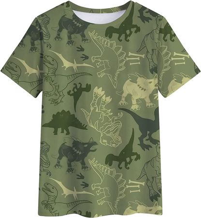 Women Cute Dinosaur Graphic Prime Tees Ladies Bestie Fun Shirt Blouse Tops
