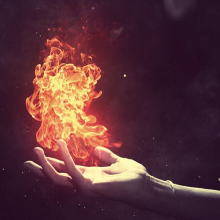 fire coming from a hand - Google Search