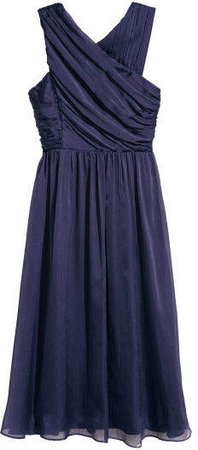 Draped Dress - Blue