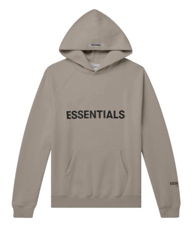 essentials taupe hoodie