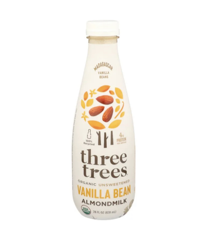 three trees vanilla bean almond milk