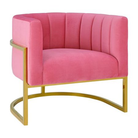 pink gold chair