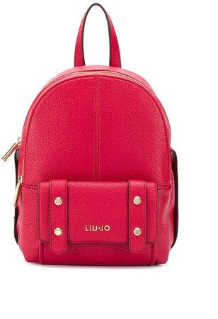 medium faux leather backpack