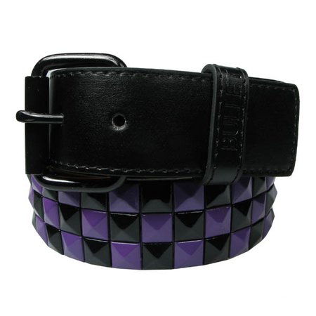 purple_and_black_3_row_studded_checked_belt_g0016g.jpg (600×600)