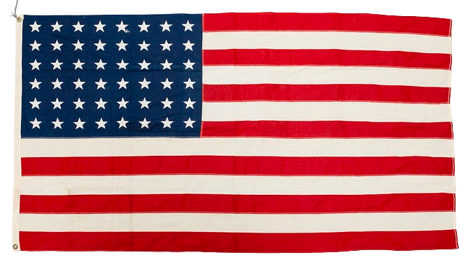 A USA flag, 1959.