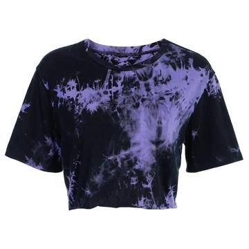 black & purple tshirt