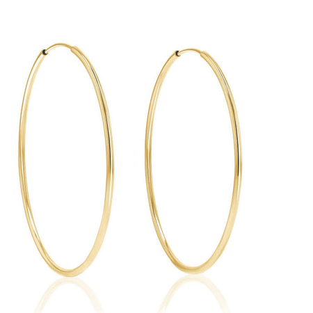 thin gold hoop earrings