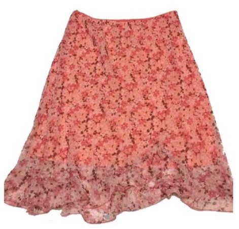 floral cottagecore skirt