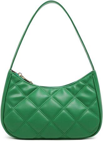 Amazon.com: CYHTWSDJ Shoulder Bags for Women, Cute Hobo Tote Handbag Mini Clutch Purse with Zipper Closure (Green B, L) : Clothing, Shoes & Jewelry