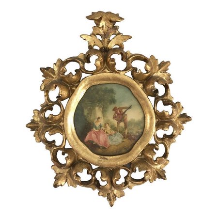 antique framed painting