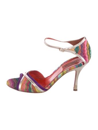 Missoni Multicolor Ankle Strap Sandals - Shoes - MIS58771 | The RealReal