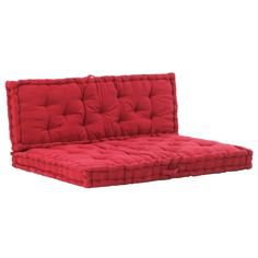 2-Piece Floor Cushion - Red