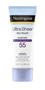Amazon.com : Neutrogena Ultra Sheer Dry-Touch Sunscreen Lotion, Broad Spectrum SPF 70 UVA/UVB Protection, Lightweight Water Resistant, Non-Comedogenic & Non-Greasy, Travel Size, 3 fl. oz (Pack of 3) : Beauty