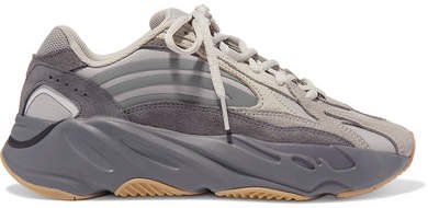 Yeezy Boost 700 V2 Mesh, Suede And Leather Sneakers - Gray