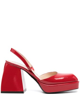 Shop Nodaleto Bulla Jones patent-leather pumps with Express Delivery - FARFETCH