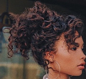 curly updo