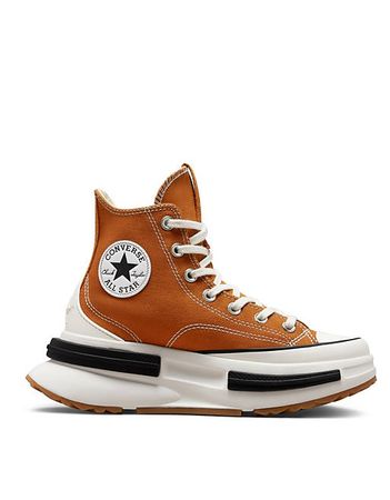 Converse Run Star Legacy Hi sneakers in orange | ASOS