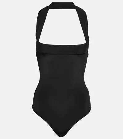 Sola Crepe Jersey Bodysuit in Black - Khaite | Mytheresa