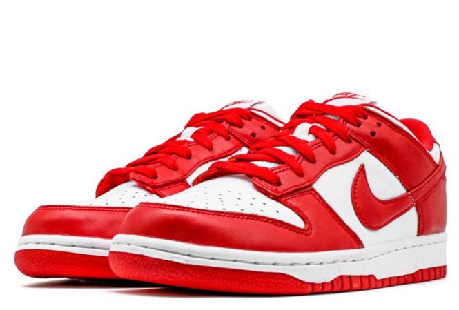 Nike red dunks