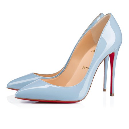 Pigalle Follies Patent 100 Sky Patent calfskin - Women Shoes - Christian Louboutin
