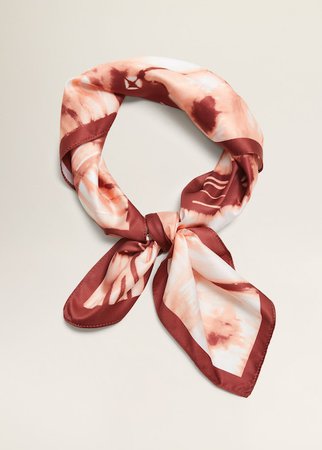 Tie-dye scarf - Woman | Mango Egypt