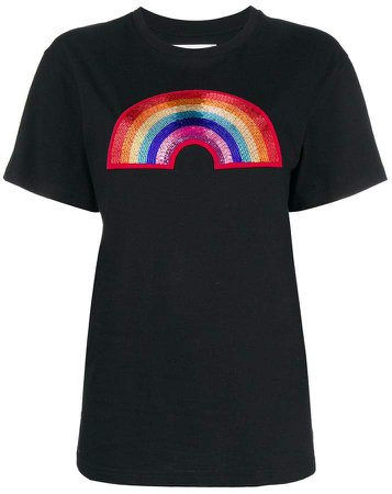 beaded rainbow T-shirt
