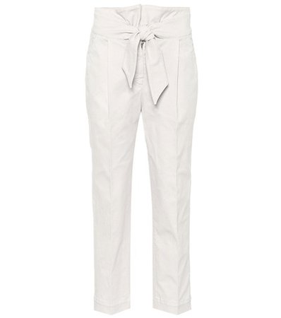 Cotton-blend trousers