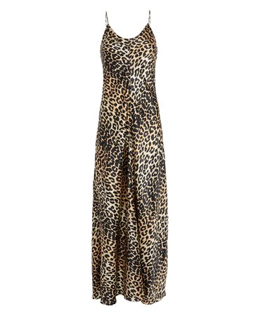 Leopard Silk Gown